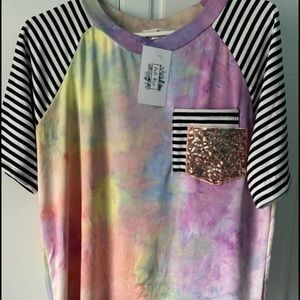 Haptics tie dye top